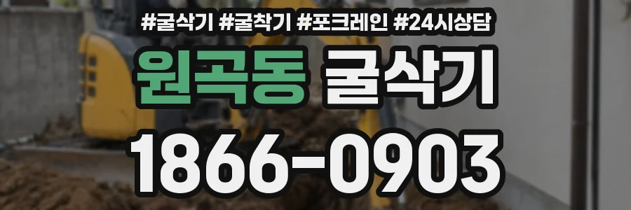 원곡동 굴삭기