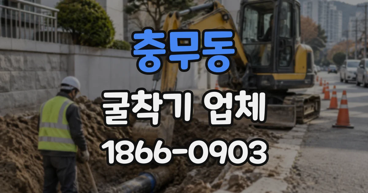 충무동 굴착기업체