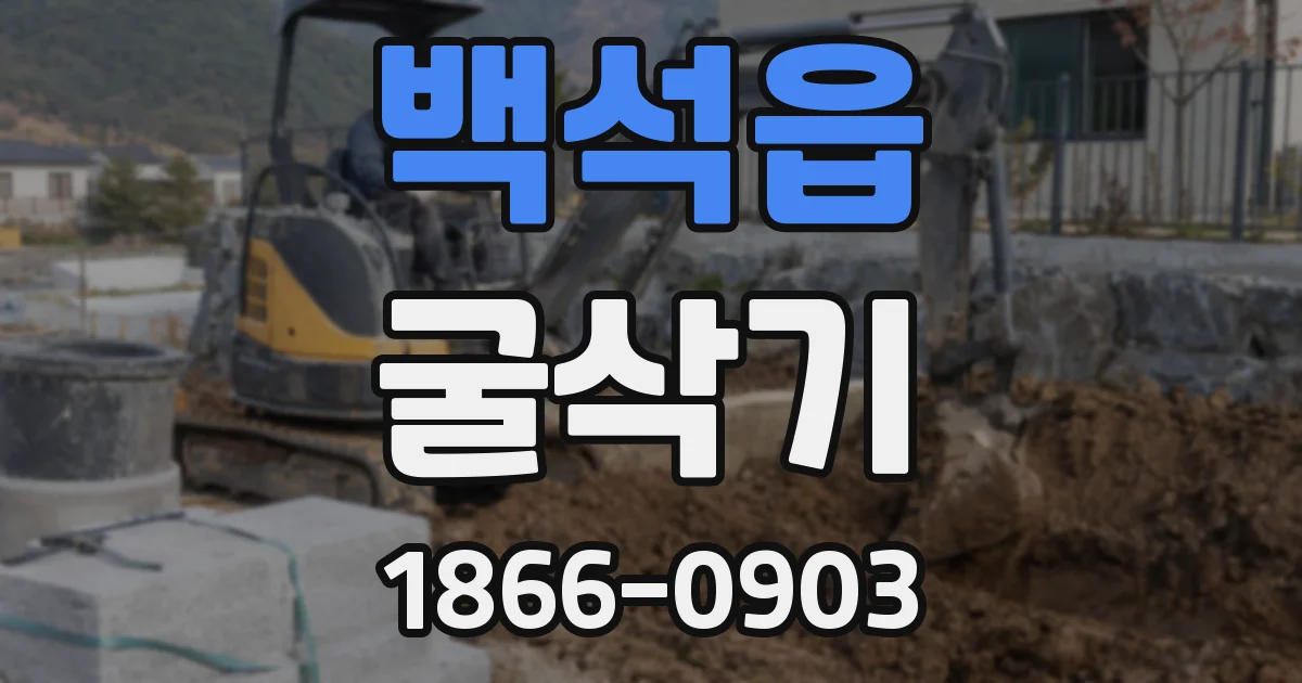 백석읍 굴삭기
