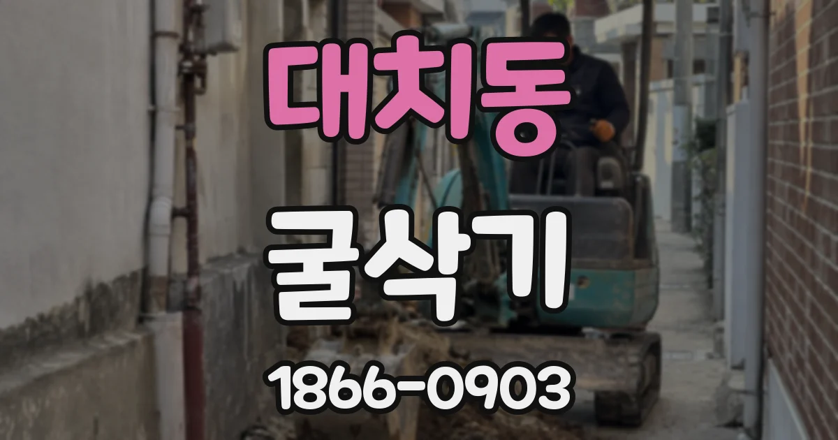 대치동 굴삭기