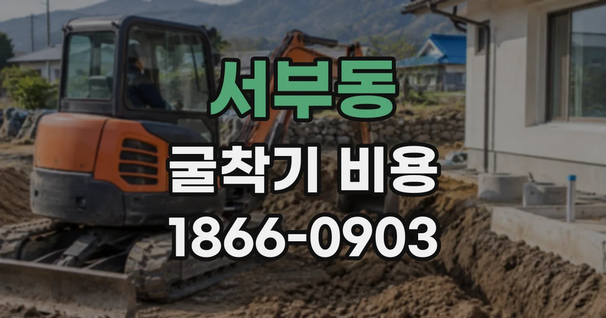 서부동 굴착기비용