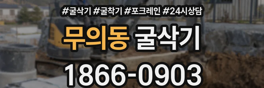 무의동 굴삭기