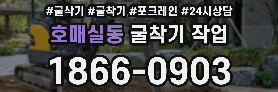 호매실동 굴착기 작업