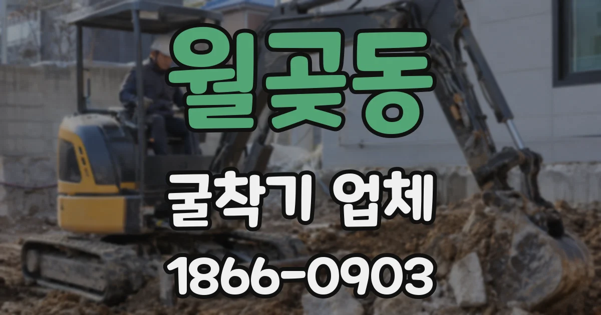 월곶동 굴착기 업체