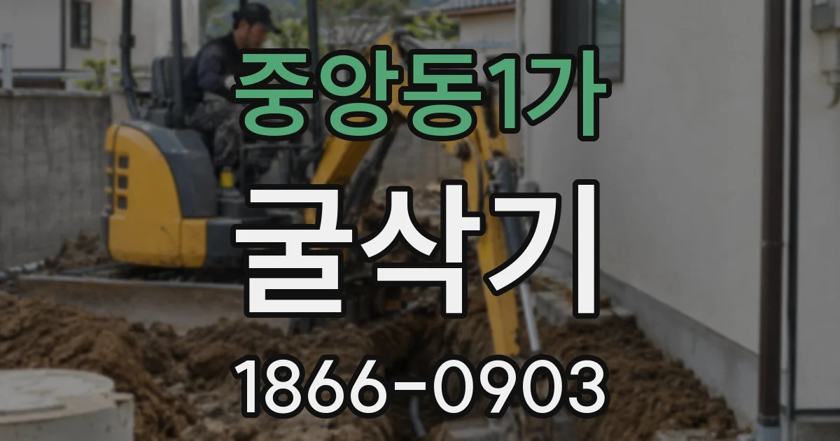 중앙동1가 굴삭기