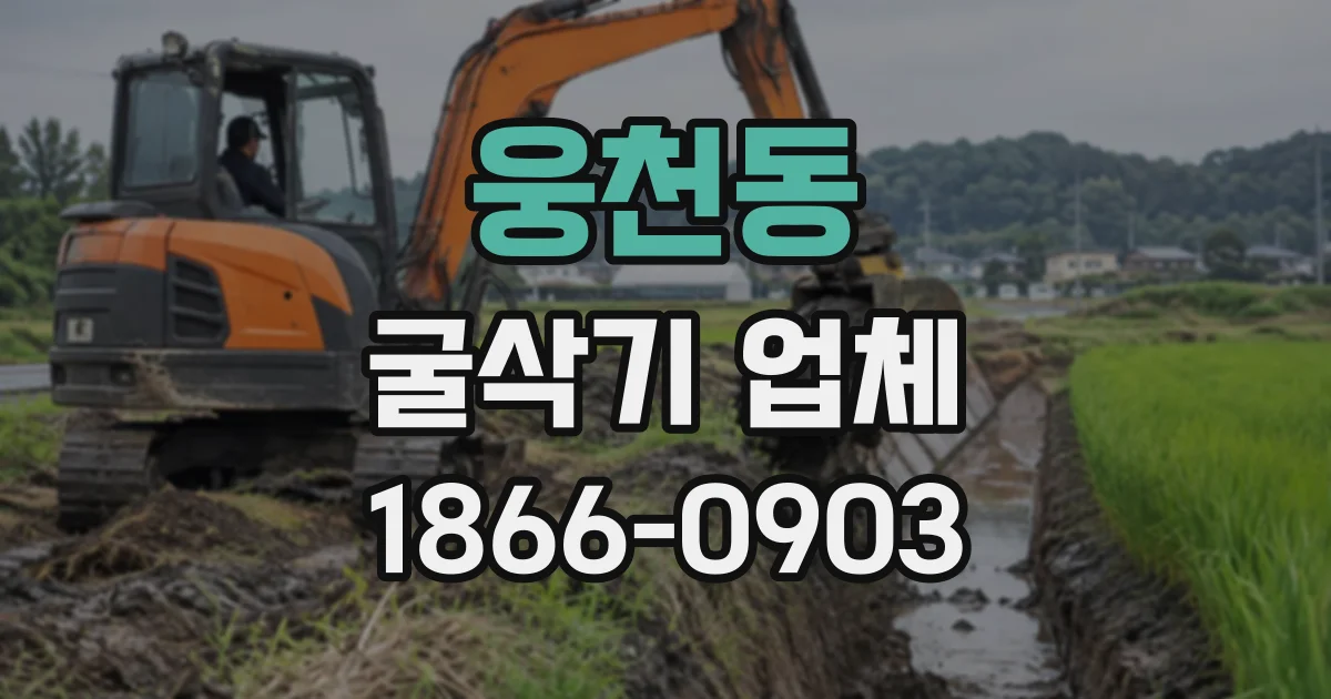 웅천동 굴삭기업체