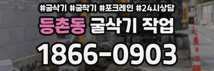 등촌동 굴삭기 작업
