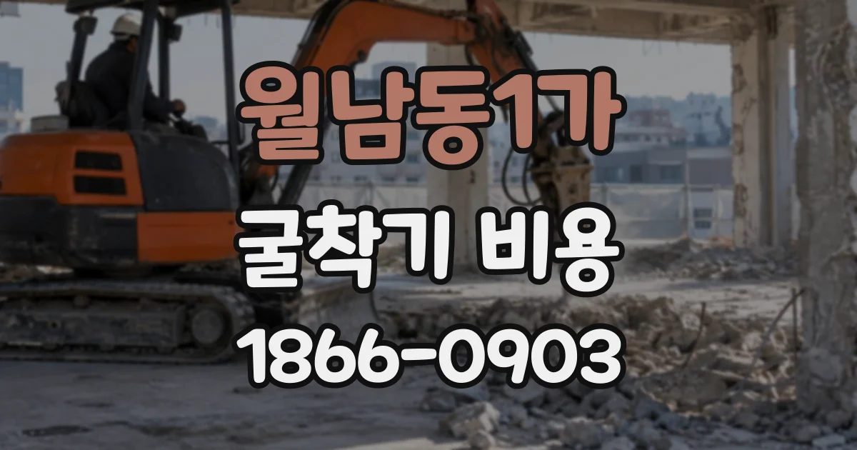 월남동1가 굴착기비용