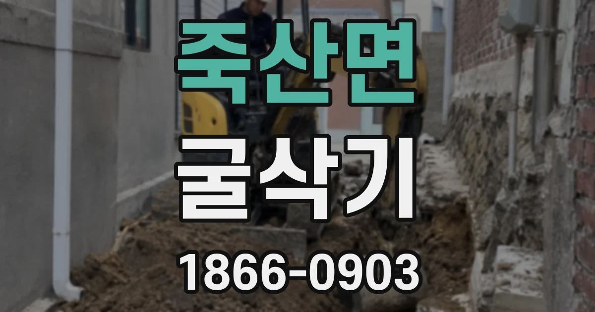 죽산면 굴삭기