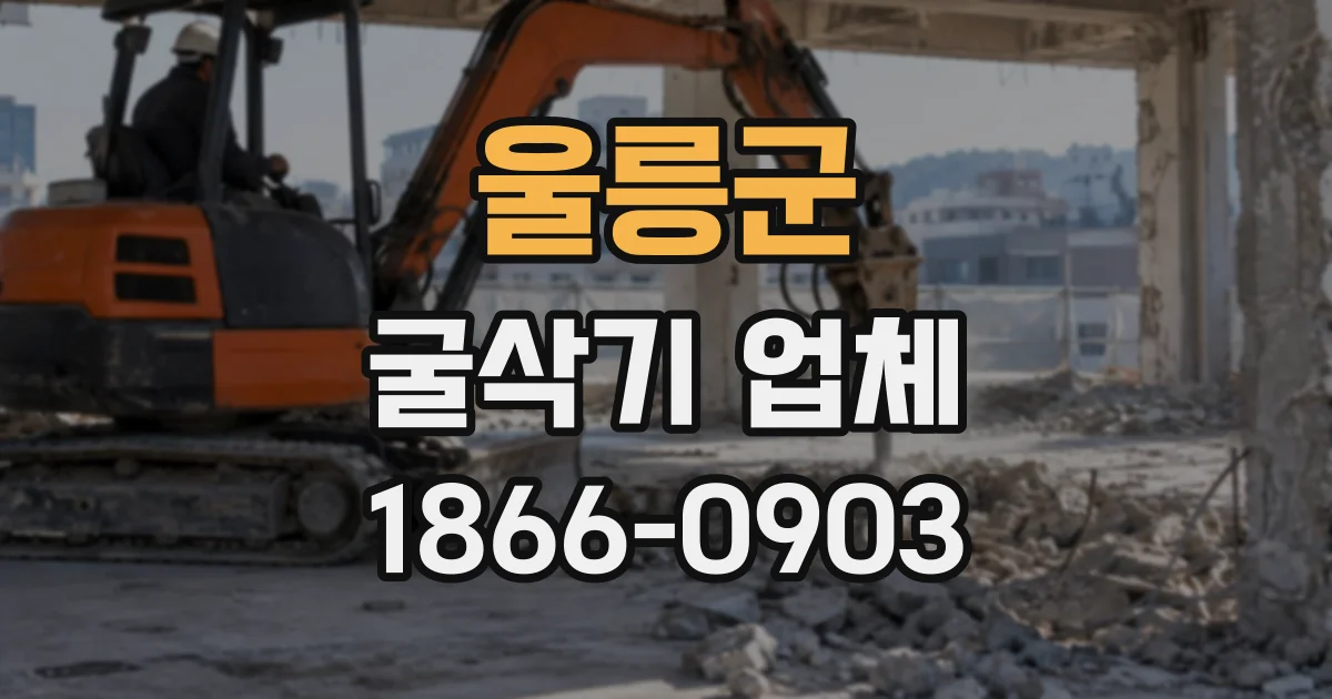울릉군 굴삭기업체