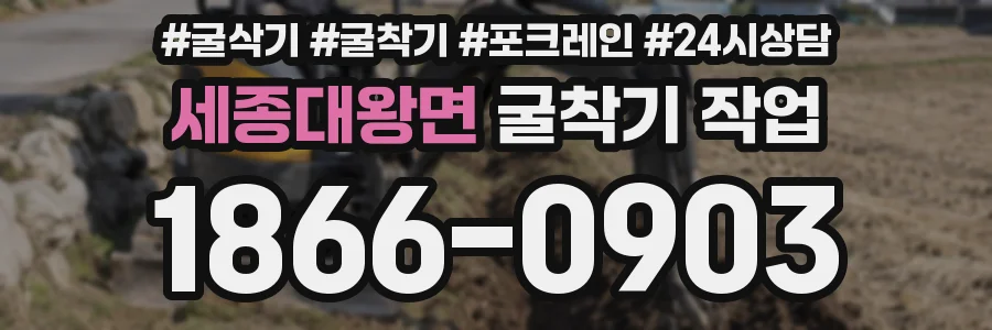 세종대왕면 굴착기 작업