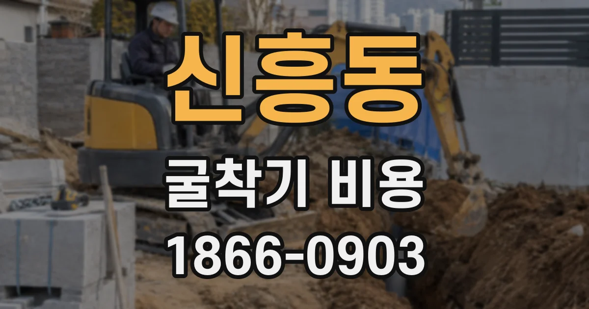 신흥동 굴착기 비용