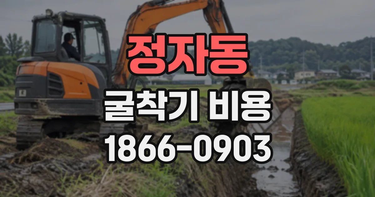 정자동 굴착기비용