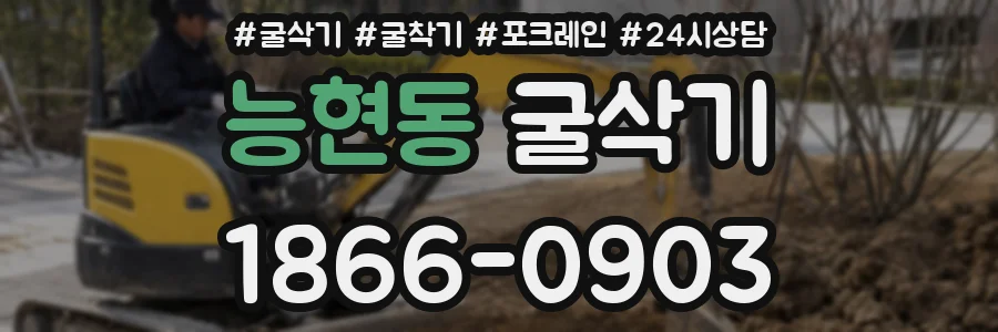 능현동 굴삭기