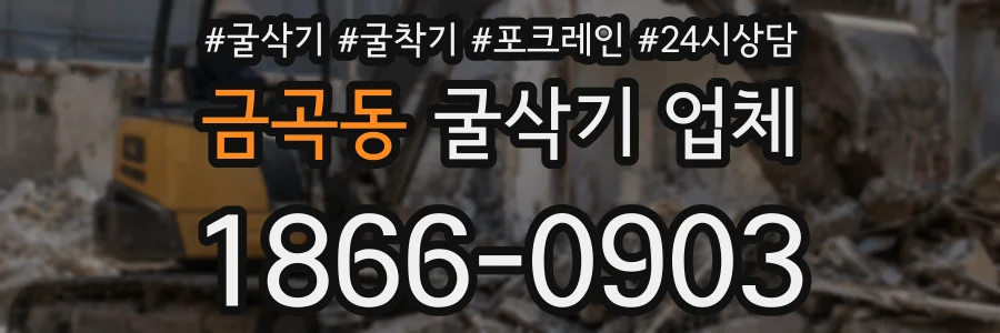 금곡동 굴삭기 업체