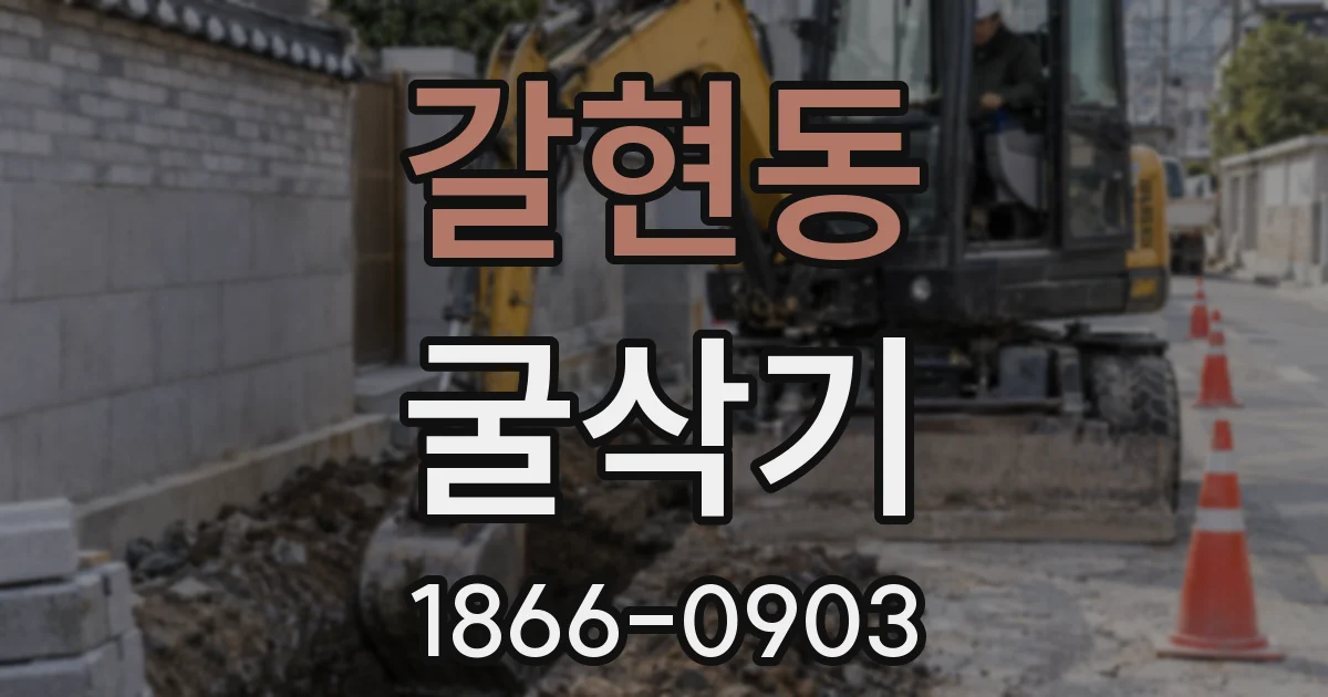 갈현동 굴삭기