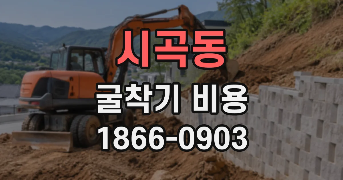 시곡동 굴착기비용