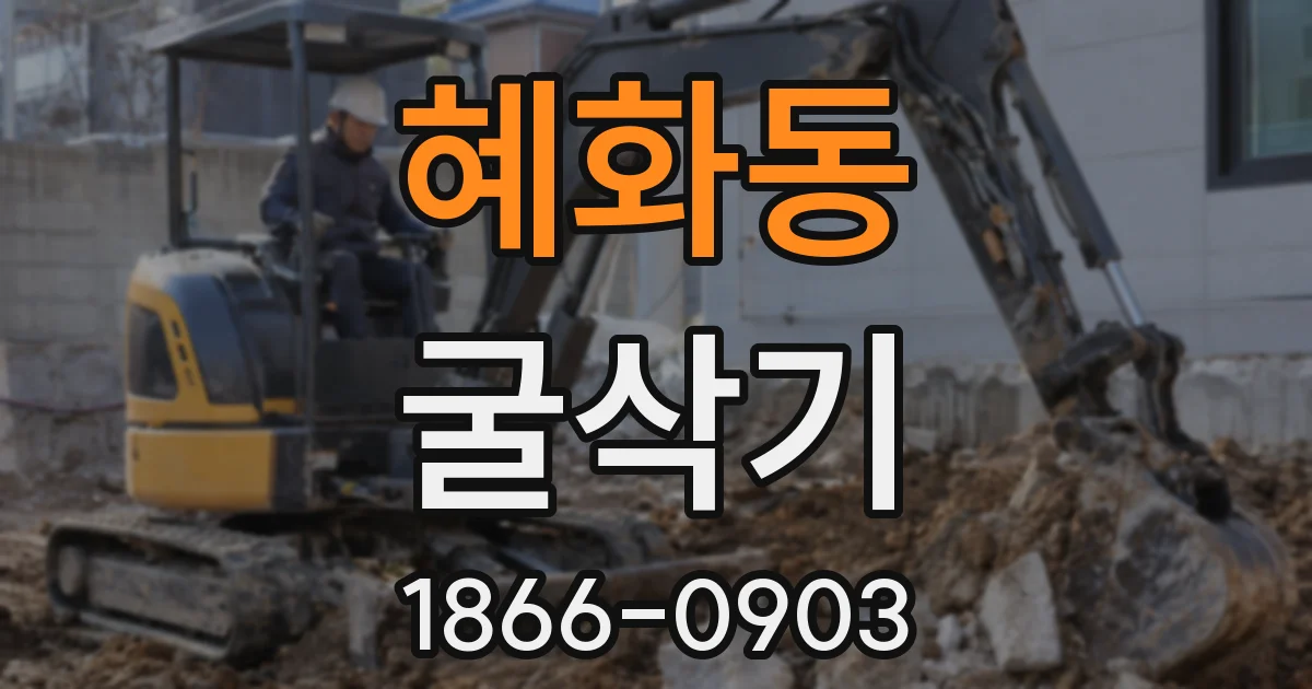 혜화동 굴삭기