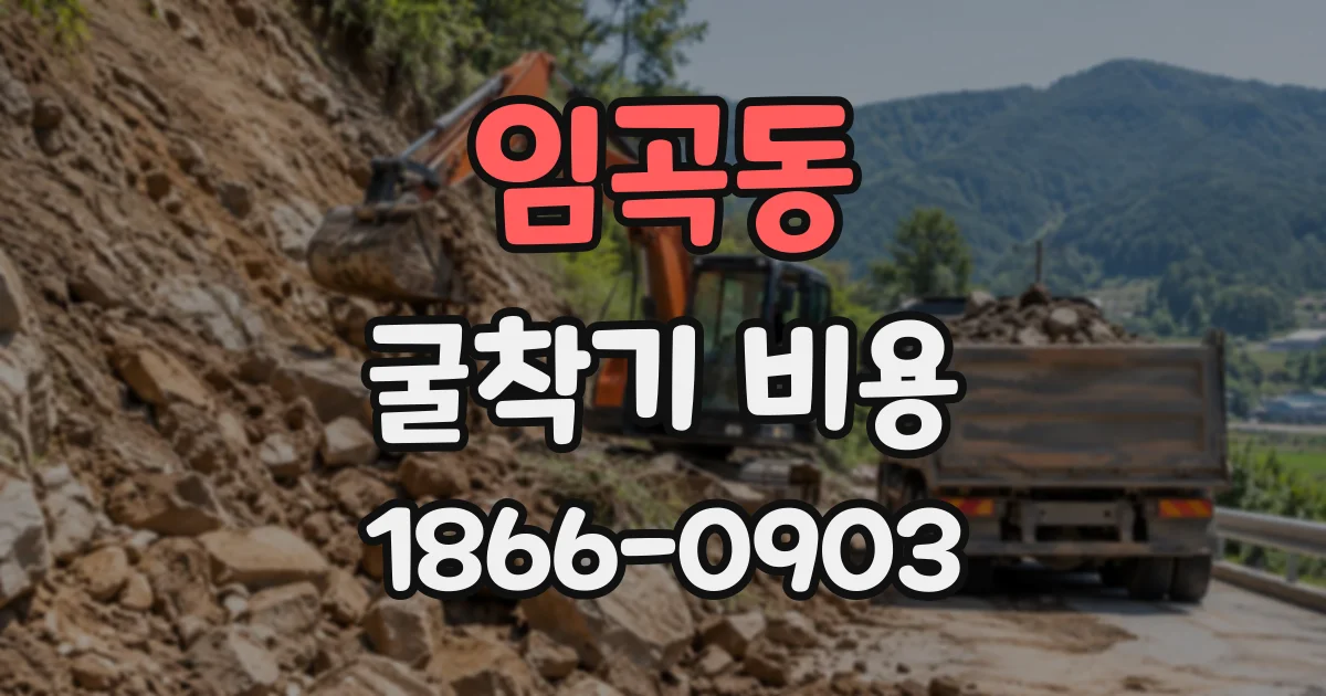 임곡동 굴착기비용