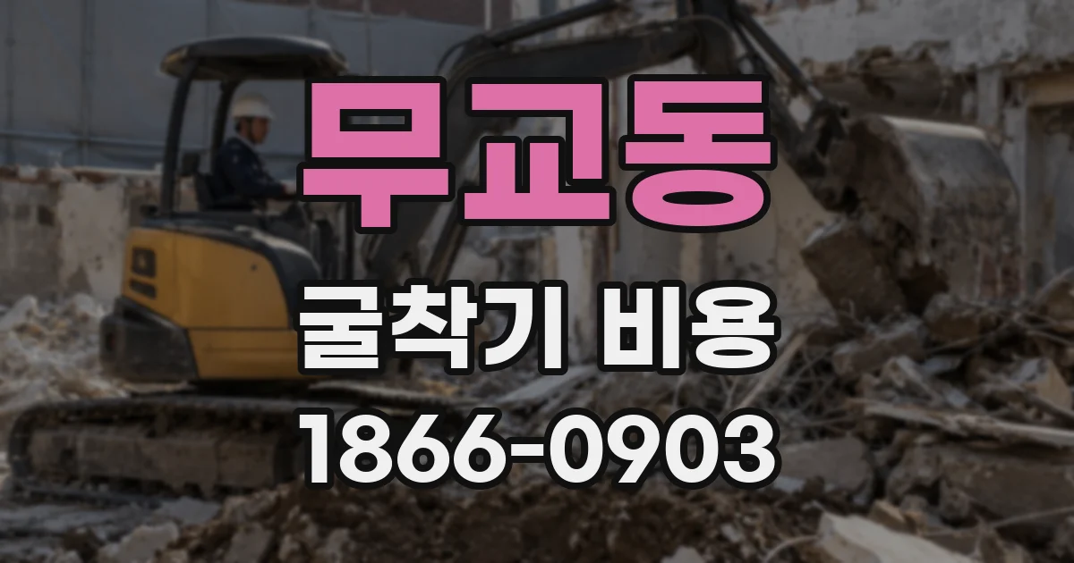 무교동 굴착기 비용