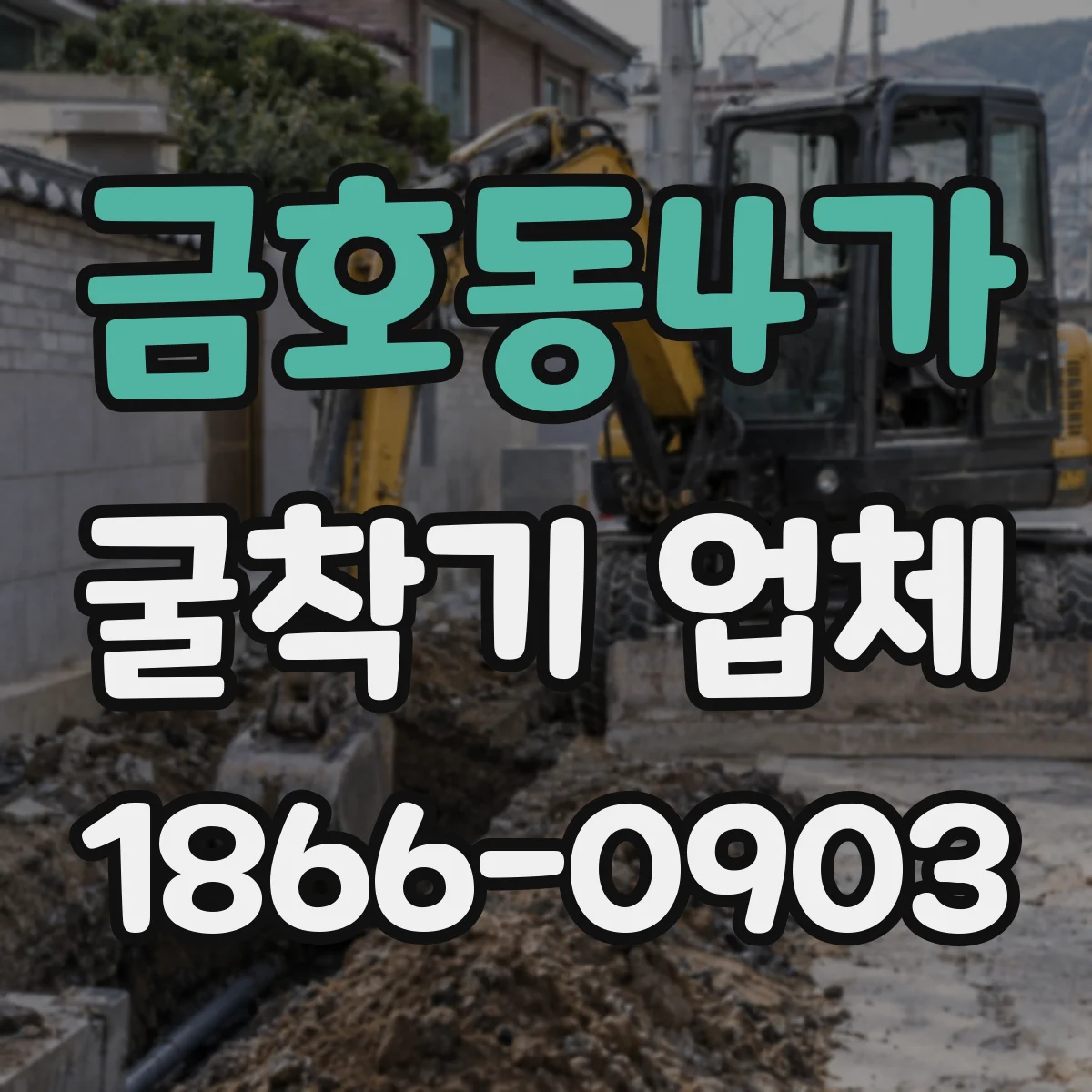 금호동4가 굴착기 업체