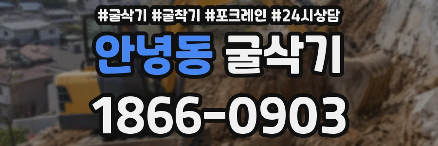 안녕동 굴삭기