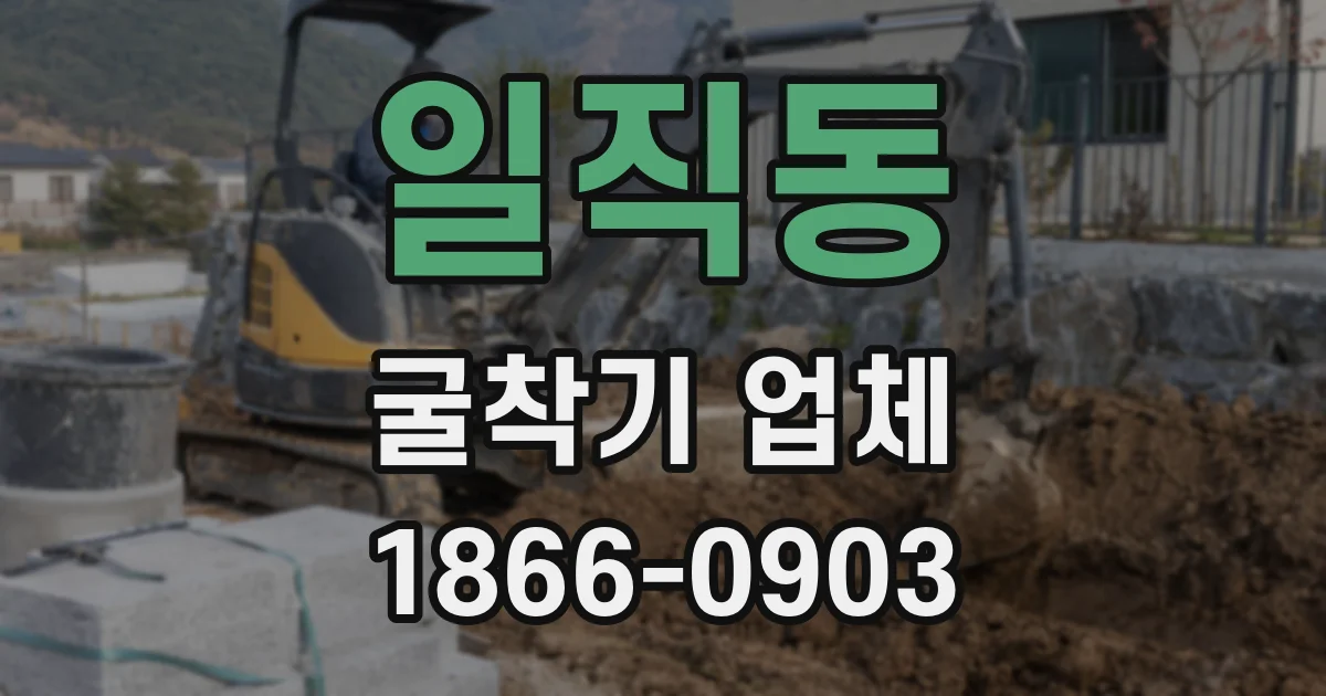 일직동 굴착기 업체