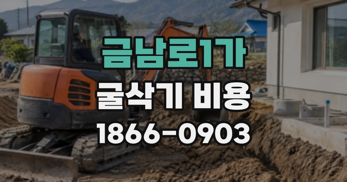 금남로1가 굴삭기비용