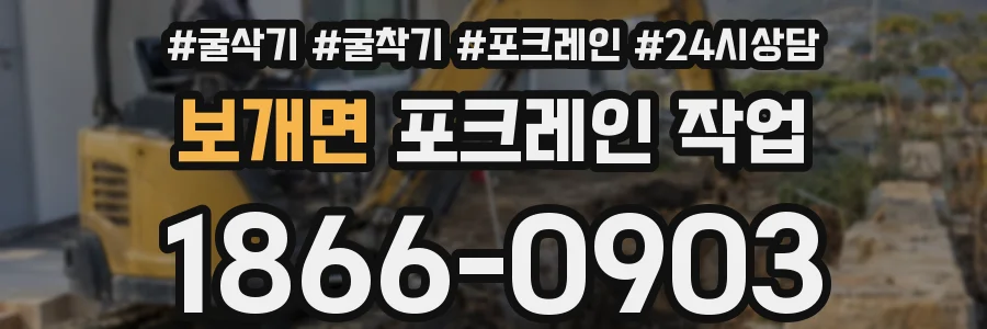 보개면 포크레인 작업