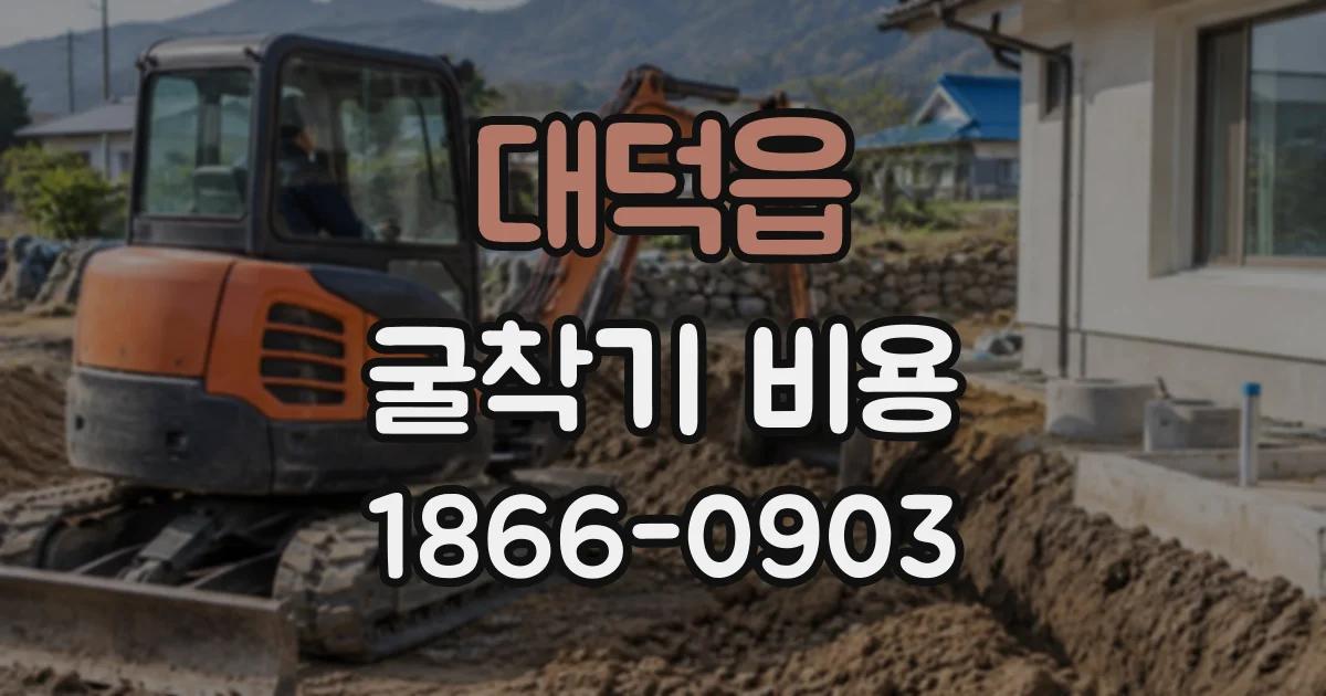 대덕읍 굴착기비용