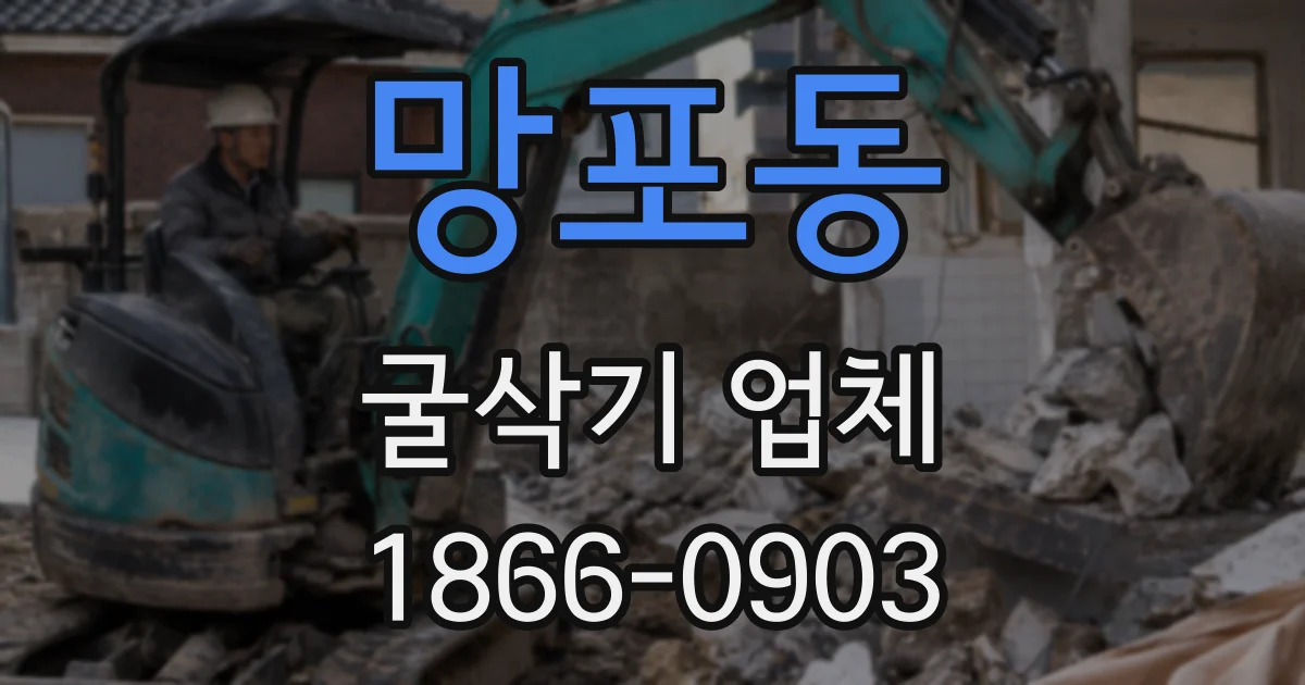 망포동 굴삭기 업체