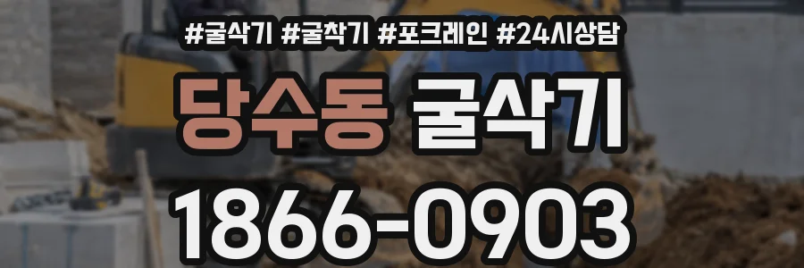 당수동 굴삭기
