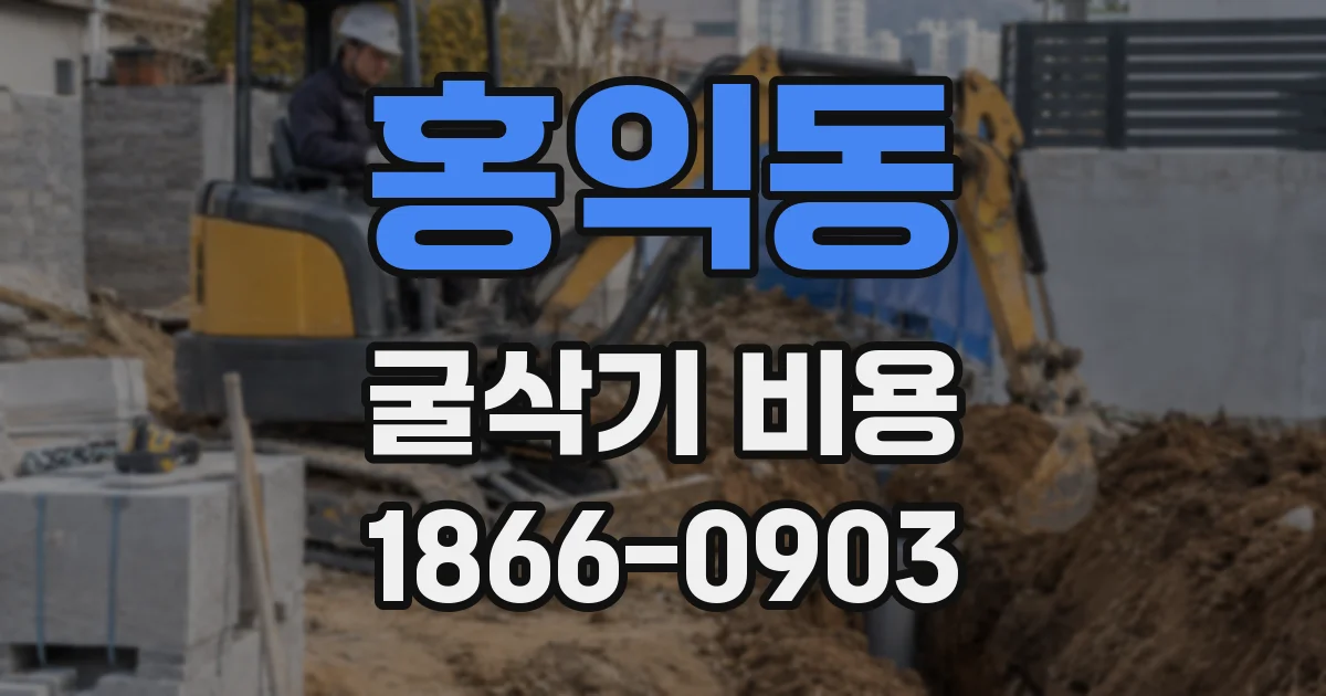 홍익동 굴삭기 비용