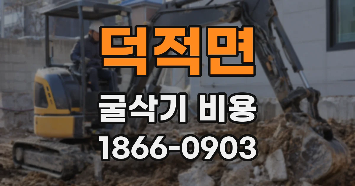 덕적면 굴삭기 비용