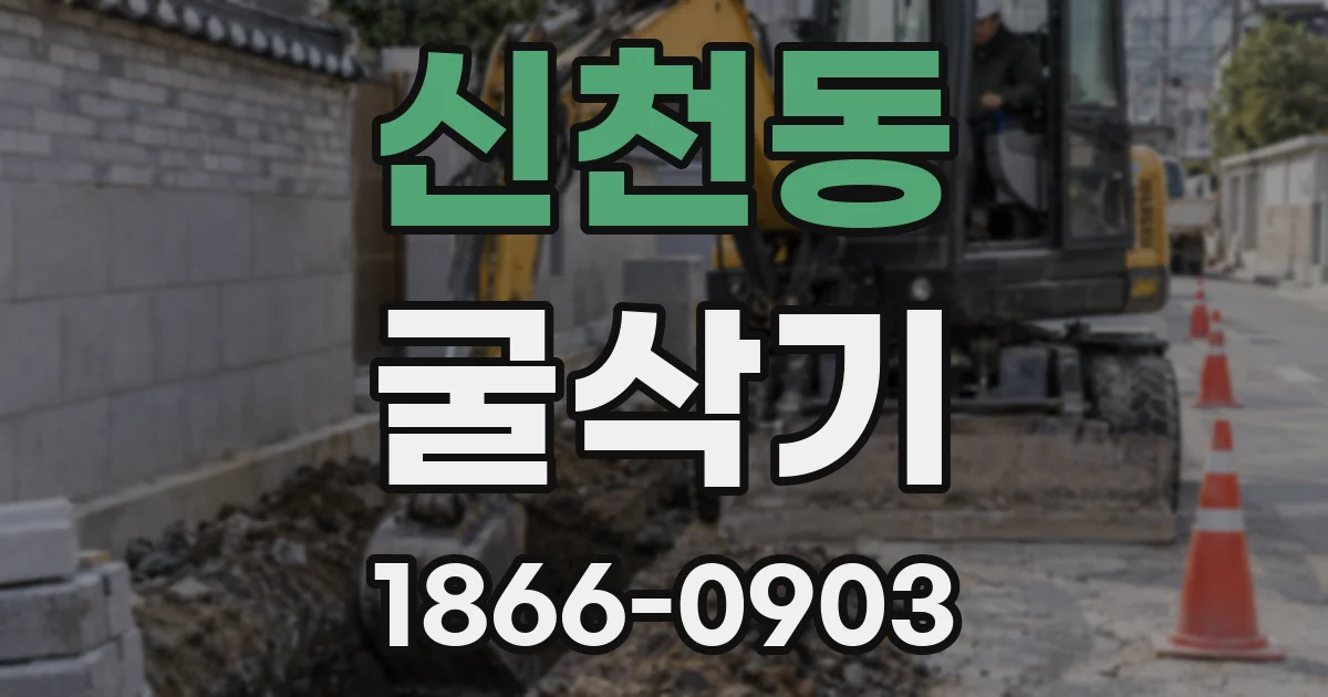 신천동 굴삭기