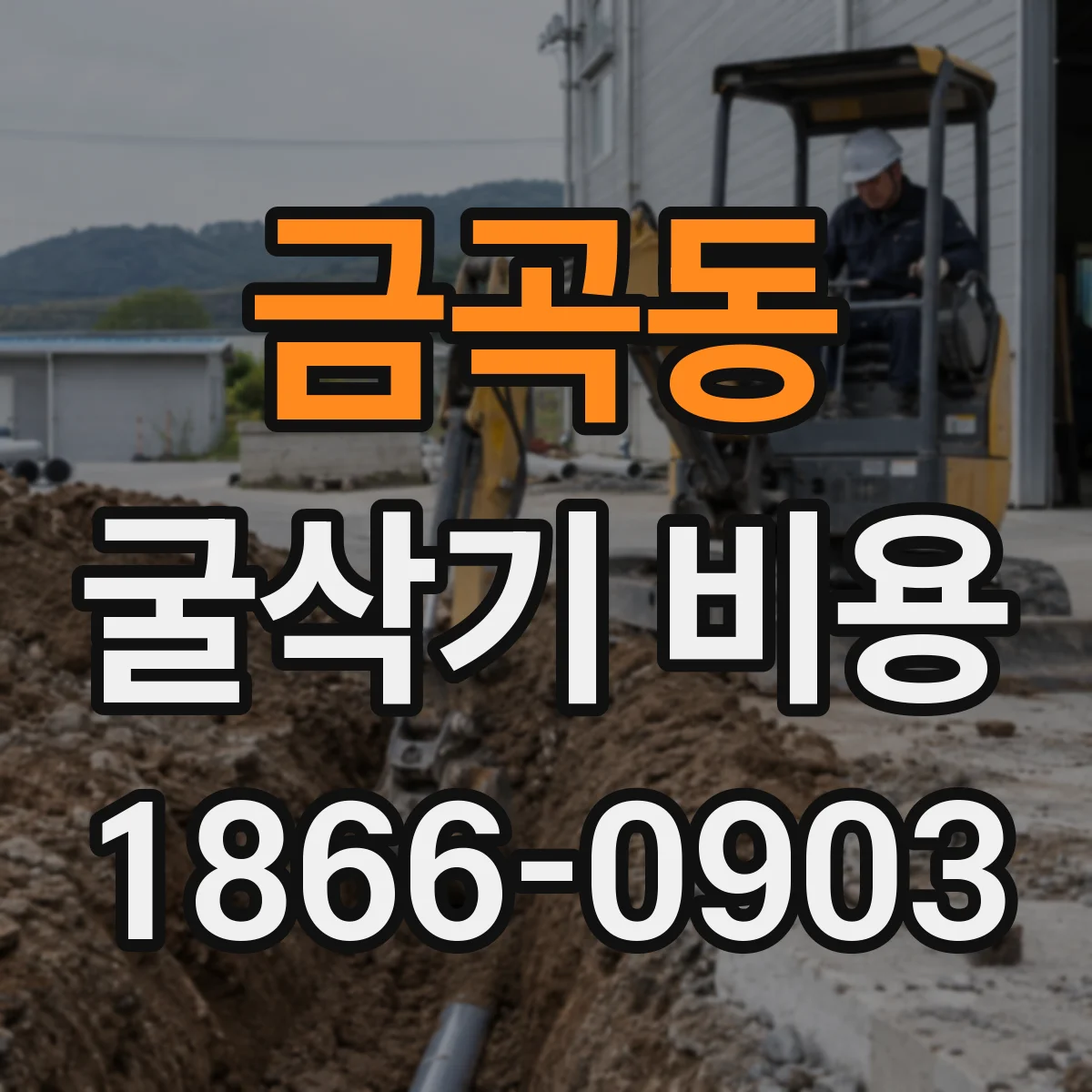 금곡동 굴삭기 비용