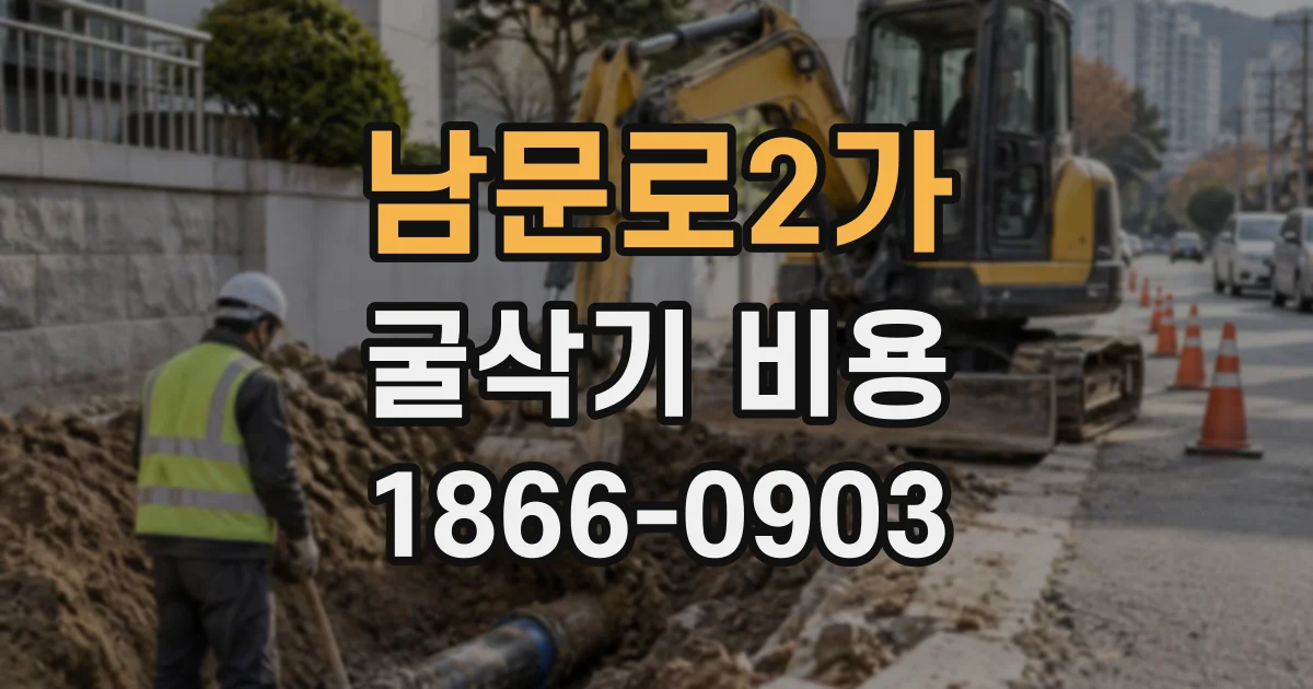 남문로2가 굴삭기비용