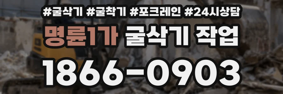 명륜1가 굴삭기 작업