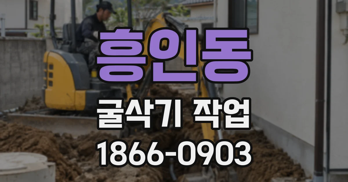 흥인동 굴삭기 작업