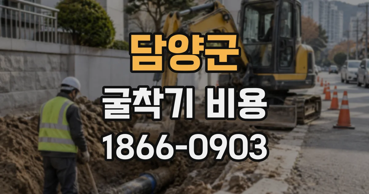담양군 굴착기비용