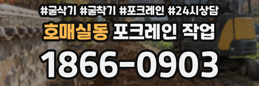 호매실동 포크레인 작업