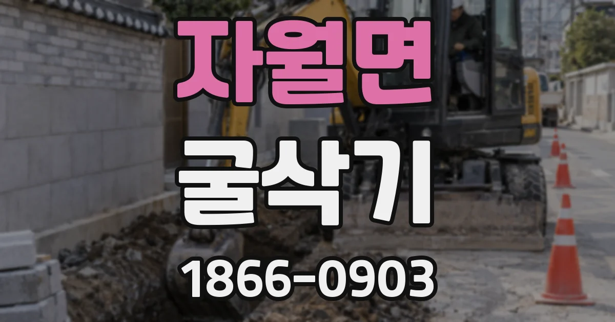 자월면 굴삭기