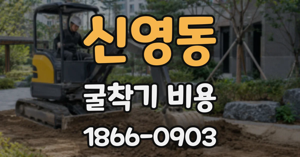 신영동 굴착기 비용