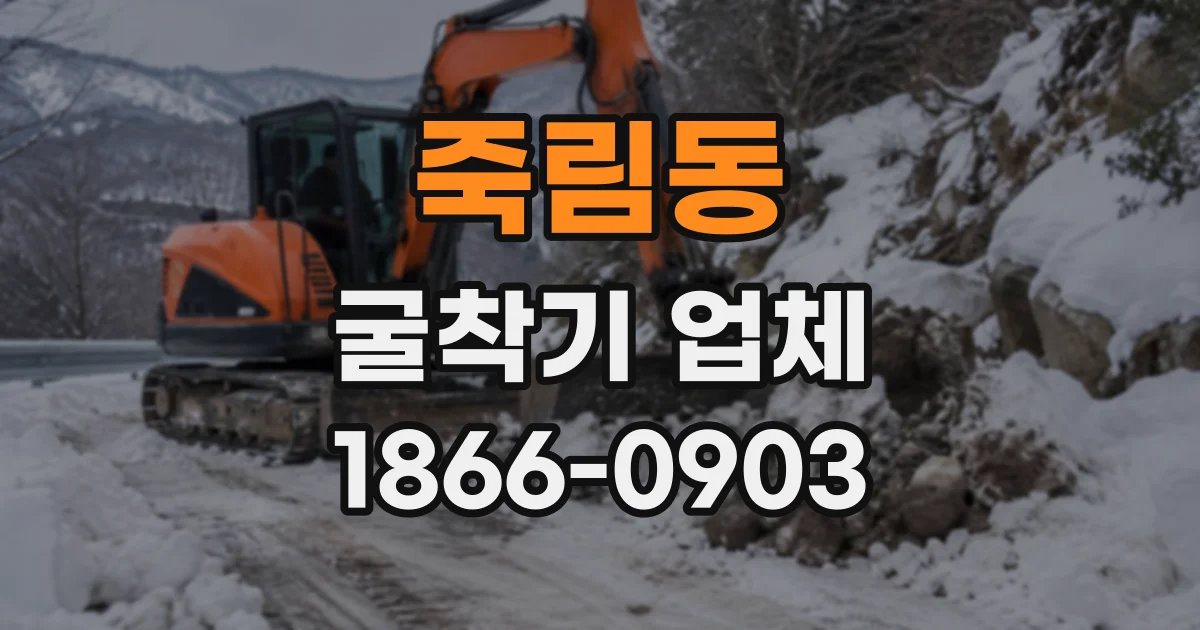 죽림동 굴착기업체