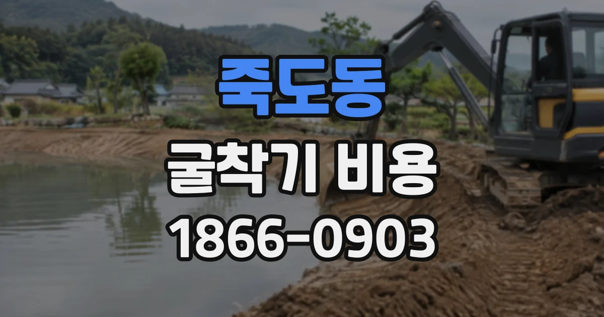 죽도동 굴착기비용