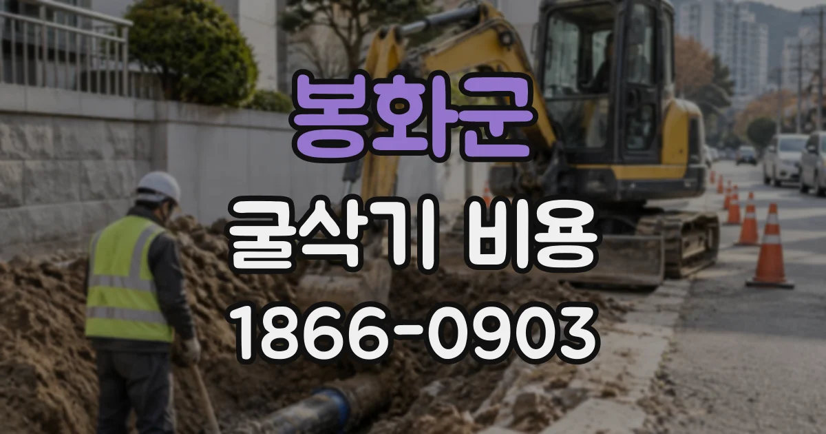 봉화군 굴삭기비용