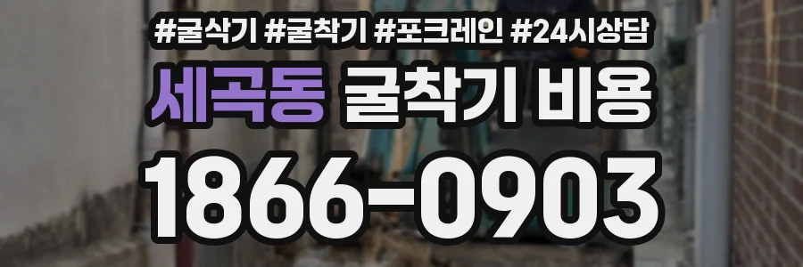 세곡동 굴착기 비용