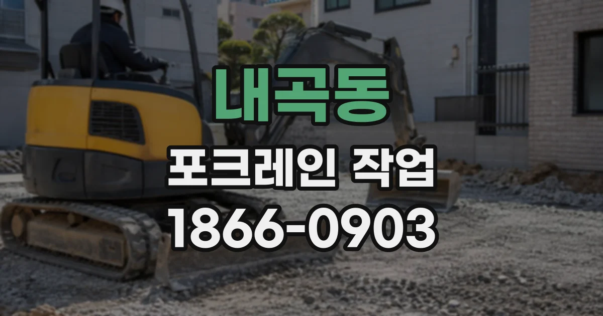 내곡동 포크레인작업