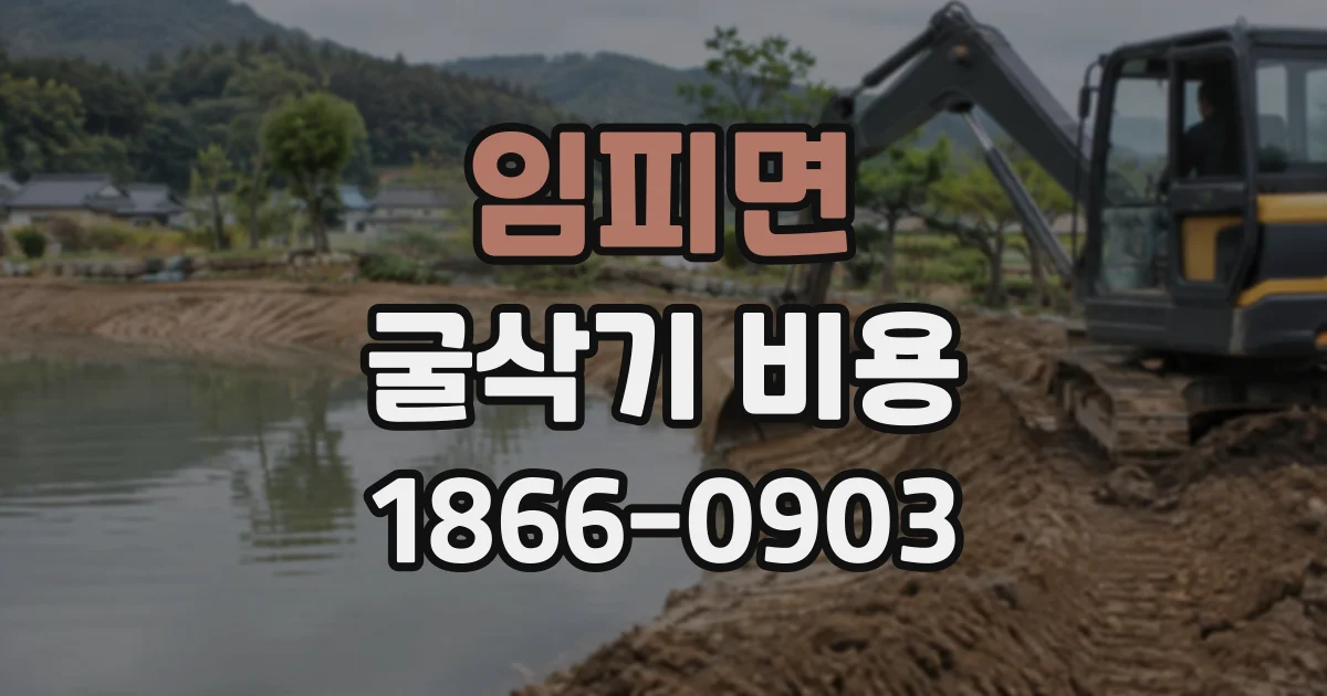 임피면 굴삭기비용 기사 포함 여부에 따라 달라지는 작업 단가