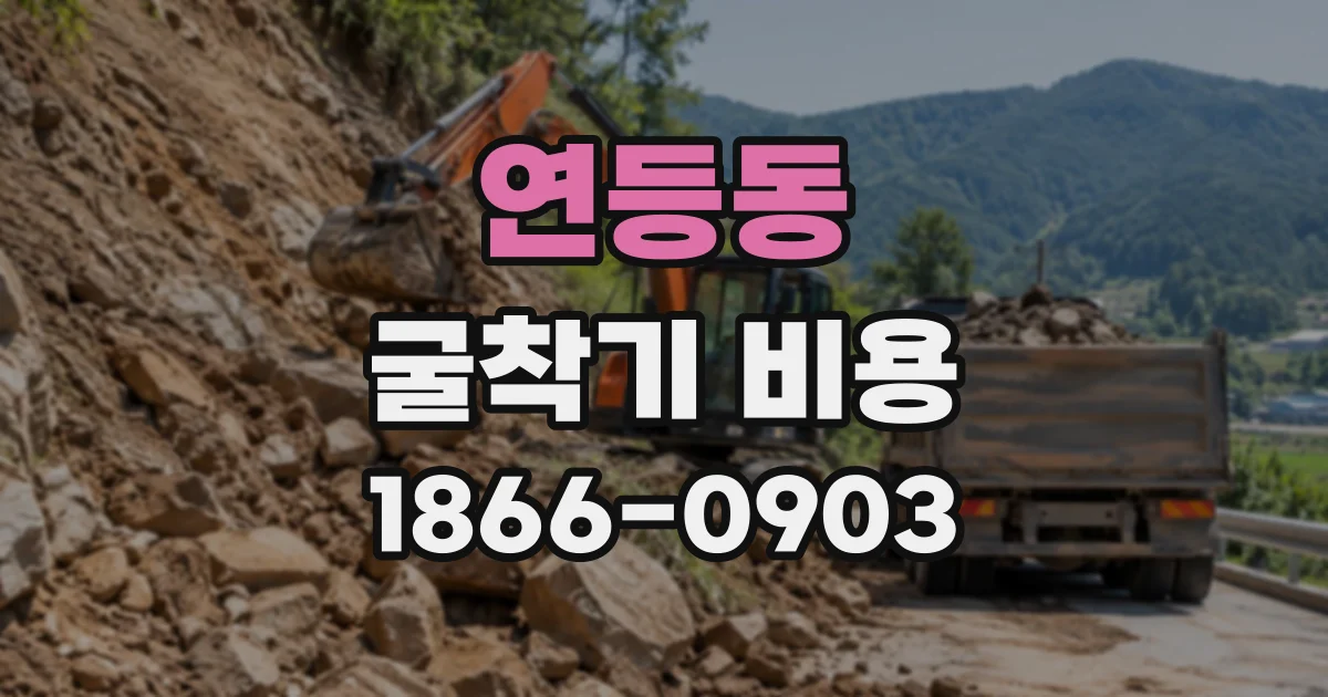 연등동 굴착기비용